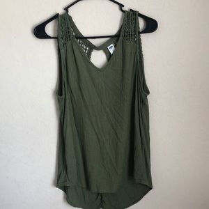 Flowy green tank top